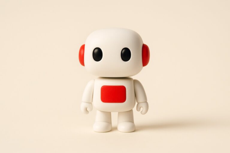 AI agent for business — minimalist robot
